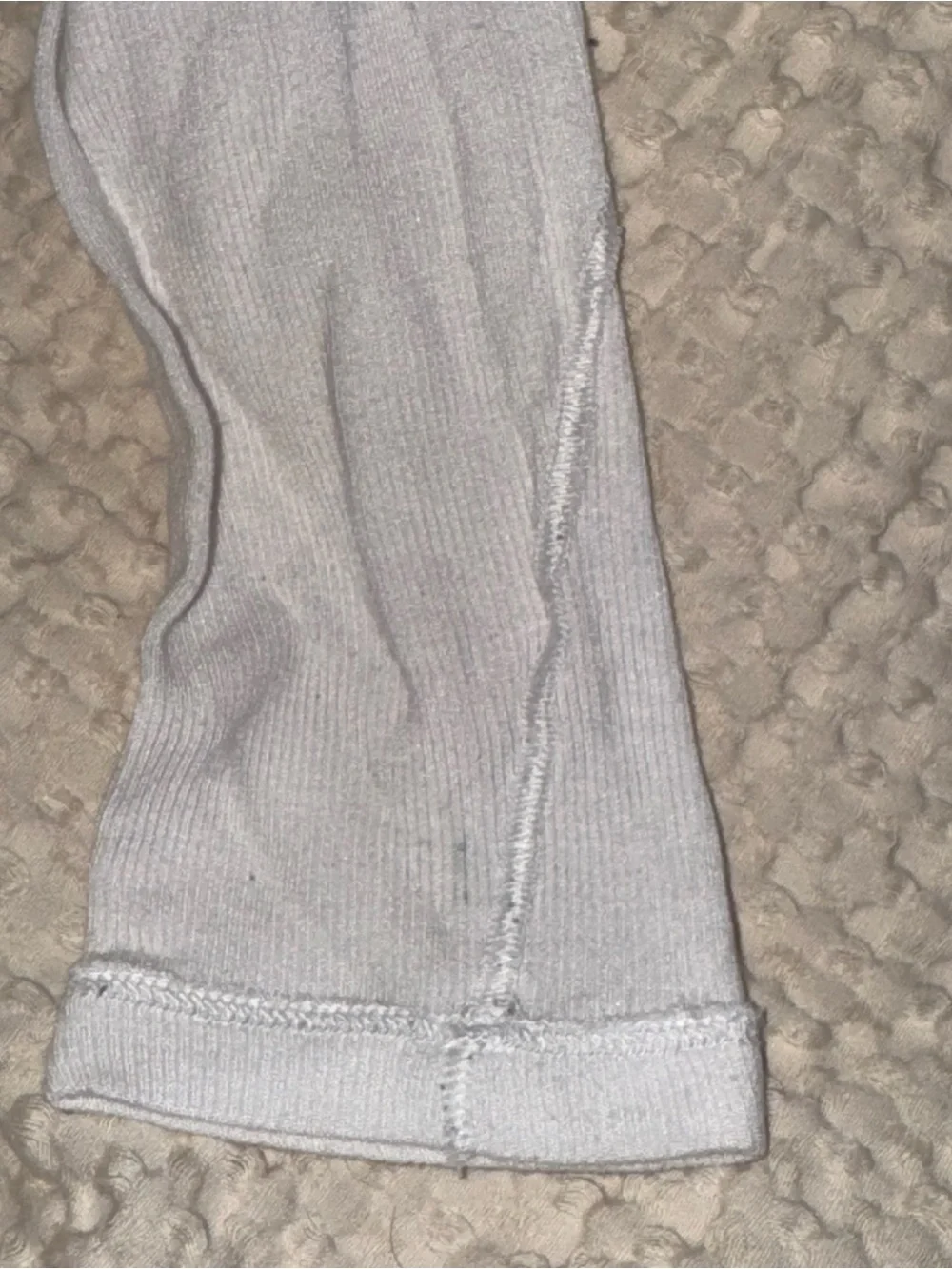 lululemon Hold Tight Cropped Long Sleeve in white, size 4 -